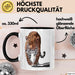 Leopard Tier Tasse Geschenk Lustige Geschenkidee Spruch Schwarz Trendation