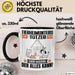 Tierheimunterstützer Tasse Geschenk für Tierheimunterstützer Der Mann Der Alles Kann Geschenkidee zum Geburtstag Schwarz Trendation