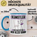 Künstler Tasse Geschenk für Künstler Der Mann Der Alles Kann Geschenkidee zum Geburtstag Blau Trendation