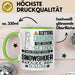 Snowshoer Geschenk Tasse Lustiger Spruch Erheben Sie Sich Der Snowshoer Betritt den Raum Grün Trendation
