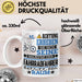 Fahrradfahrer Geschenk Tasse Lustiger Spruch Erheben Sie Sich Der Fahrradfahrer Betritt den Raum Weiß Trendation