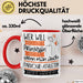 Parkour-Athletin Tasse Geschenk Spruch Wer Will Schon Prinzessin Sein Wenn Man Auch Parkour-Athletin Sein Kann Rot Trendation