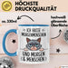 Sarkastische Katze Tasse Geschenk Lustige Geschenkidee Ich Hasse Morgenmenschen und morgen Blau Trendation
