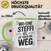 Steffi Tasse Geschenk Wo Eine Steffi Ist Ist Auch Ein Weg Geschenkidee Becher mit Name Grün Trendation