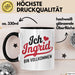 Ingrid Tasse Geschenk Ich Bin Vollkommen Ingrid Geschenkidee Geburtstag Schwarz Trendation