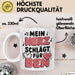 Romantische Liebe Tasse Geschenk Lustige Geschenkidee Spruch Mein Herz Schlägt Für Ben Weiß Trendation