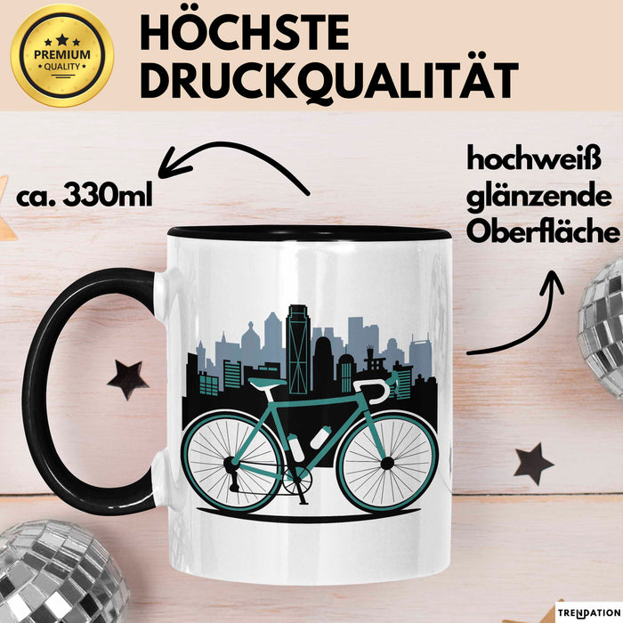 Fahrradpendler Tasse Geschenkidee für Zur Arbeit Radfahrer Trendation