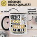 Athlet Geschenk Lustiger Spruch für Athlet Geschenkidee Bester Athlet Der Welt Schwarz Trendation