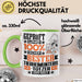 Tierheimunterstützer Geschenk Lustiger Spruch für Tierheimunterstützer Geschenkidee Bester Tierheimunterstützer Der Welt Grün Trendation