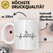 Kaninchen Hase Herzschlag Tasse Geschenk Lustige Geschenkidee Spruch Weiß Trendation