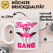 Flamingo Tier Tasse Geschenk Lustige Geschenkidee Spruch Flamingo Gang Weiß Trendation