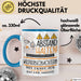 Wildtierbeobachterin Tasse Geschenk Lustig Abstand Halten Hochleistungs-Wildtierbeobachterin Mit Drang Zur Perfektion Bei Der Arbeit Blau Trendation