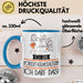 Geschenk für Konzertveranstalterin Tasse Lustige Geschenkidee Geburtstag Ich Bin Konzertveranstalterin Ich Darf Das Blau Trendation