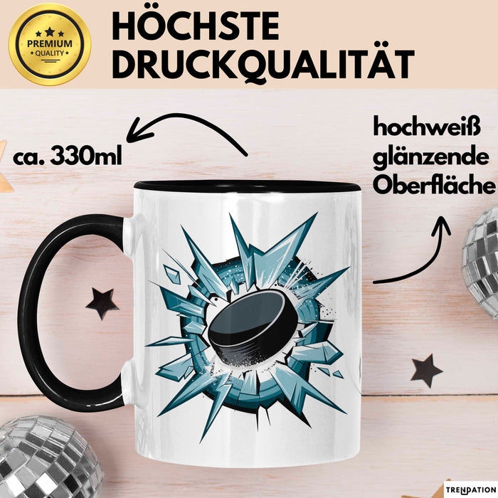Eishockey Fan Tasse Geschenkidee für Wintersportliebhaber Trendation