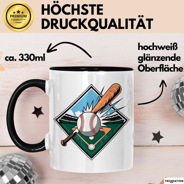Baseballspieler Tasse Geschenkidee für Baseballliebhaber Trendation