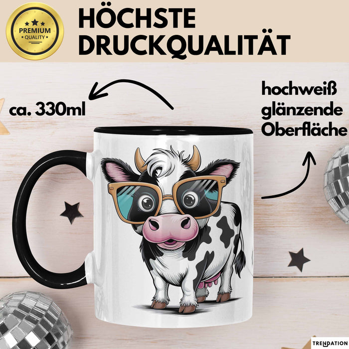 Kuh Liebhaber Tasse Geschenkidee für Bauernhoftier Fans Trendation