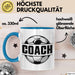 Fußballtrainer Fußballmannschaft Tasse Geschenk Lustige Geschenkidee Spruch Football Trainer Blau Trendation