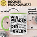 Büro Arbeit Kollege Tasse Geschenk Lustige Geschenkidee Spruch Wir Werden Dir Fehlen Grün Trendation