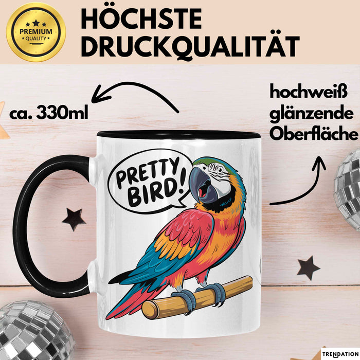 Papageienliebhaber Tasse Geschenkidee Vogelschwätzer Geschenkidee Lustig Trendation