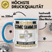 Comic-Sammler Tasse Geschenk für Comic-Sammler Geburtstag Lustiger Spruch Kaffee-Becher Was Ist Deine Superkraft Blau Trendation