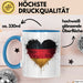 Deutschland Deutschlandflagge Herz Tasse Geschenk Lustige Geschenkidee Spruch Blau Trendation