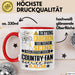 Country-Fan Geschenk Tasse Lustiger Spruch Erheben Sie Sich Der Country-Fan Betritt den Raum Rot Trendation