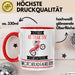 Motorradfahrerin Tasse Geschenk Becher Stark Attraktiv Furchtlos Motorradfahrerin Lustige Geschenkidee Rot Trendation