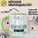 Naturforscherin Geschenk Tasse Becher Die Frau Die Allen Kann Geschenkidee für eine Naturforscherin Lustig Grün Trendation