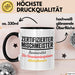 Alkoholliebhaber Tasse Geschenk Lustige Geschenkidee Spruch Zertifizierter Mischenmeister Schwarz Trendation
