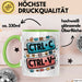 Meme Süchtiger Tasse Geschenkidee für virale Humor Fans Grün Trendation