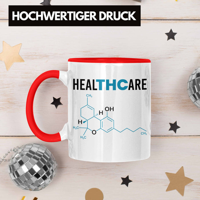 THC Tasse "THC - Healthcare" Cannabis-Liebhaber