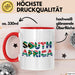 Südafrika Flagge Südafrikanisch Tasse Geschenk Lustige Geschenkidee Spruch Rot Trendation