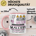 Malerin Tasse Geschenk Lustig Abstand Halten Hochleistungs-Malerin Mit Drang Zur Perfektion Bei Der Arbeit Rosa Trendation