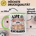 Capybara Tier Tasse Geschenk Lustige Geschenkidee Spruch Life Is Better With Capybaras Grün Trendation