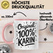Karin Tasse Geschenk Original 100% Karin Geschenkidee Geburtstag Rosa Trendation