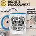 Petra-Marie Tasse Geschenk Perfekt Sein Kann Jeder Geschenkidee Geburtstag Blau Trendation