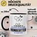 Hundesitter Geschenk Tasse So Gut Kann Nur Ein Hundesitter Aussehen Geschenkidee Kaffee-Becher Schwarz Trendation