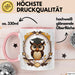 Eulenliebhaber Tasse Geschenkidee für Nachtwesen Fans Rosa Trendation