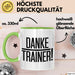 Fußballtrainer Fußballteam Tasse Geschenk Lustige Geschenkidee Spruch Danke Trainer Grün Trendation