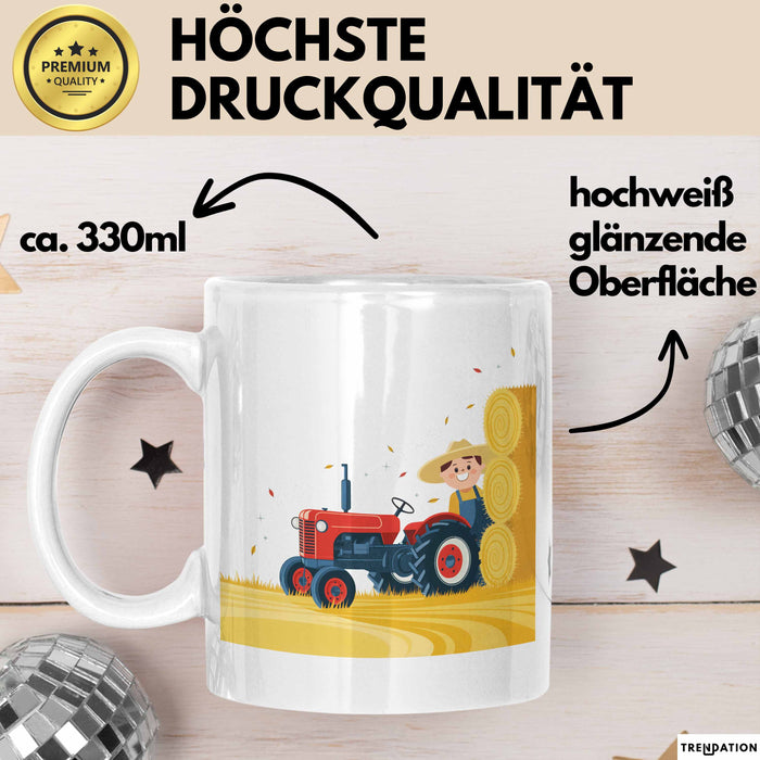 Landwirt Tasse Geschenk Lustige Geschenkidee Spruch Für Landleben Liebhaber Weiß Trendation