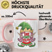 Chefin Tasse Geschenk Die Chef Elfe Geschenkidee Zu Weihnachten Für Chefin Kaffee-Becher Rosa Trendation
