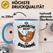 Schlafendes Bier Tasse Geschenk Lustige Geschenkidee Spruch Ich Schnarche Nicht Ich Brumme Blau Trendation