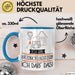 Geschenk für Katzenhotelbesitzerin Tasse Lustige Geschenkidee Geburtstag Ich Bin Katzenhotelbesitzerin Ich Darf Das Blau Trendation