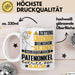 Patenonkel Geschenk Tasse Lustiger Spruch Erheben Sie Sich Der Patenonkel Betritt den Raum Weiß Trendation
