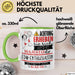 EDM-Enthusiastin Tasse Geschenk Lustiger Spruch Bitte Erheben Sie Sich Seine Majestät Die EDM-Enthusiastin Betritt Den Raum Grün Trendation