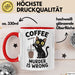 Kaffee Tasse Geschenk Coffee Because Murder Is Wrong Geschenkidee Katze Rot Trendation