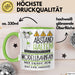 Modellbahnfan Tasse Geschenk Lustig Abstand Halten Hochleistungs-Modellbahnfan Mit Drang Zur Perfektion Bei Der Arbeit Grün Trendation