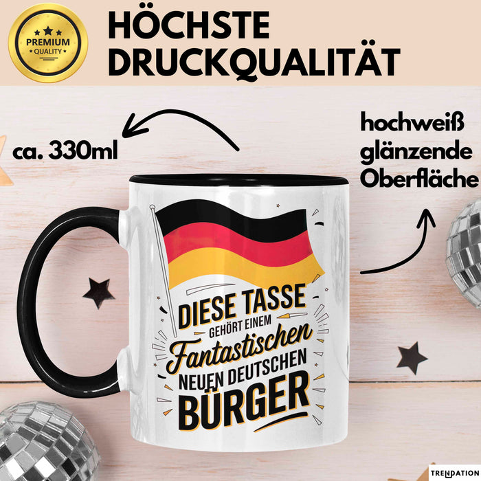 Fantastischer Neuer Deutscher Bürger Tasse Geschenkidee Trendation