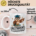 Abschluss Tasse Geschenkidee Lizenz Klugscheißen Absolvent Weiß Trendation