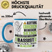 Bassist Geschenk Tasse Lustiger Spruch Erheben Sie Sich Der Bassist Betritt den Raum Blau Trendation
